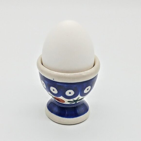 Boleslawiec Polish Pottery Handmade Ceramic Egg Cup - Picture 1 of 5